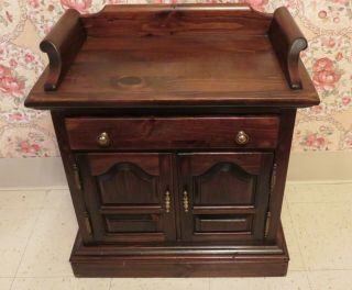 Ethan Allen Cabinet Night Table Antiqued Tavern Pine 12 5026