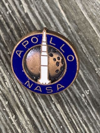 Vintage Nasa Apollo 11 Launch Employee Lapel Pin