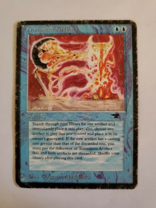 Mtg Antiquities Transmute Artifact - Heavily Played Hp Reserved List