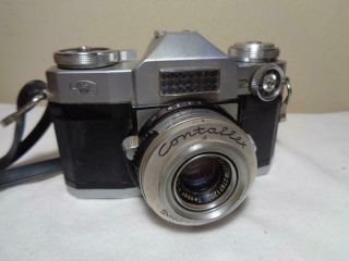Vintage Zeiss Contaflex Camera With Tessar 1:28 F 50 Mm Lens