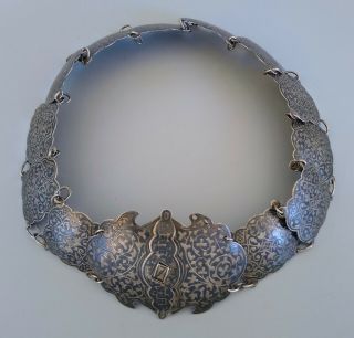 Antique Imperial Russian Caucasian Niello Silver Belt 84 Kokoshnik