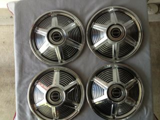 1965 65 Ford Mustang 14 Inch Hubcaps Wheel Covers Antique Vintage