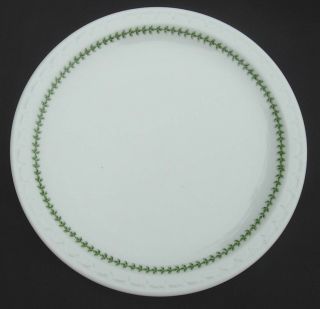 L&n Green Leaf 9 Inch Dinner Plate 1947 Syracuse China