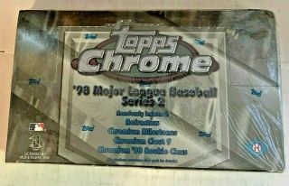 1998 Topps Chrome Series 2 Baseball Factory Hobby Box