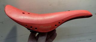 Old School Bmx Aero Made By Viscount Red Seat Saddle 1980s Mongoose Bmx 1350