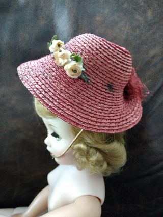 Madame Alexander Cissy Doll Red Straw Hat 1956 (No Doll) 3
