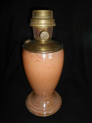 Antique 1931 - 1932 Aladdin Model 12 Kerosene Orange Vase Lamp,  Oil Lamp