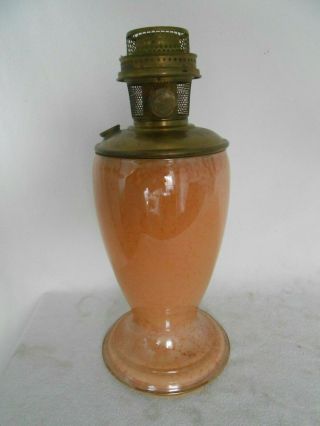 Antique 1931 - 1932 Aladdin Model 12 Kerosene Orange Vase Lamp,  Oil Lamp 3