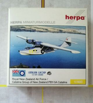 Pby - 5a Catalina Royal Zealand Air Force 1/400 By Herpa.