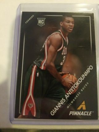 2013 - 14 Panini Pinnacle Giannis Antetokounmpo Rc Rookie Milwaukee Bucks Card 5