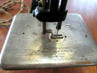 Willcox & Gibbs 1894 Deposee Sewing Machine Type AD Westinghouse Motor York 2