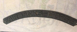 Antique Brass Sign Fairbanks - Morse Hard To Find