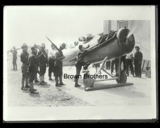 1917 Early Aviation Pioneer Glen Curtiss Airplane WWI Glass Plate Photo Negative 2