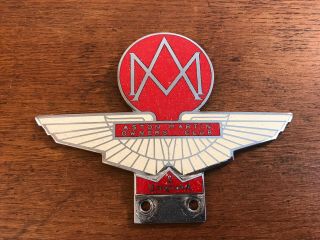 Vintage Aston Martin Owners Club Metal Auto Emblem Badge (hd30)