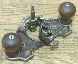 Type 10 1925 - 1938 Stanley No.  71 Open Throat Router Plane - Antique Tool - U.  S.  A.