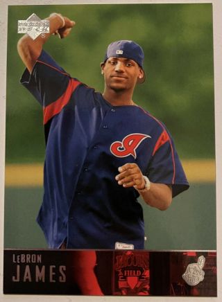 2003 Upper Deck Lebron James Sp7 Cleveland Indians Rookie Card