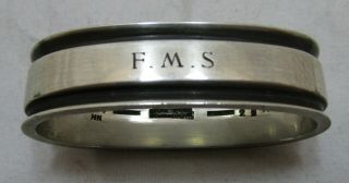 Antique Georg Jensen Sterling Silver Napkin Ring,  22a,  38 Grams,  1949