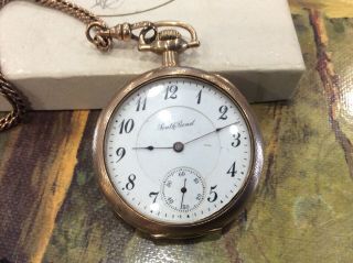 Antique 1908 South Bend Pocket Watch 16s 17 Jewel Serial 523594