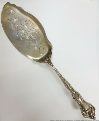 Reed & Barton Massive 5.  9ozt Sterling Silver Pie Cake Fish Server