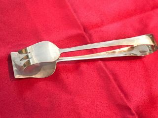 Georg Jensen Inc.  Usa Hand Wrought Sterling Silver Tongs Large Size