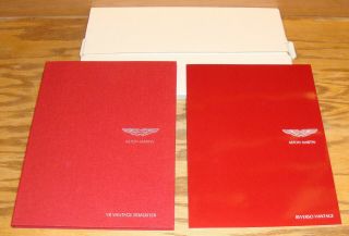 2007 Aston Martin V8 Vantage Roadster Hardcover Sales Brochure Box Set Reverso