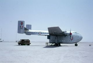 Royal Air Force,  30 Sqdn,  Blackburn Beverley,  Xl151,  At Sharjah,  In 1966,  Slide