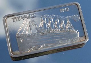 White Star Line Rms Titanic Brian Ticehurst Archive Solid Silver Igot