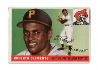 Roberto Clemente Pittsburgh Pirates Topps 164 1955 Baseball Rookie Card