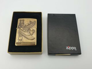 Zippo Lighter Brass Barrett Smythe Treasures From The Tomb Extremely Rare 1999