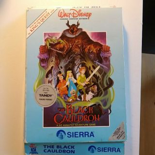 Walt Disney The Black Cauldron Pc Game Sierra 1985 Ibm Tandy Ms - Dos 5.  25” Disks