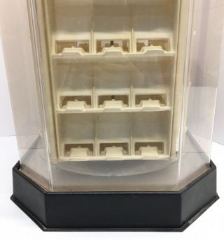 Vintage ZIPPO Countertop Display Case Lighted & Rotating Holds 60 Lighters 2
