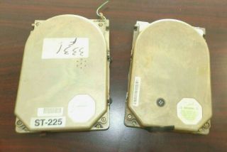 Two (2) Seagate St - 225 - Vintage 5.  25 " Hard Drives -