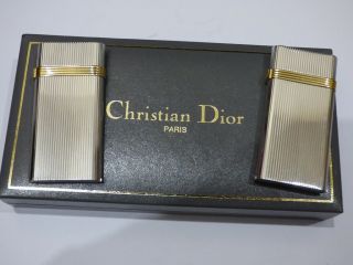 Christian Dior Lighter X 2 With 1 X Box - For Spare Parts