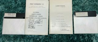Apple Ii Anix And Laser Pascal Floppy Disks And Manuals