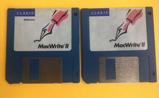 Claris Macwrite Ii Macdraw Apple Mac Macintosh Computer Software,  Guide Vintage