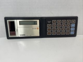Vintage Casio Solar Folding Credit Card Calculator Sl - 80 Japan High Power Solar