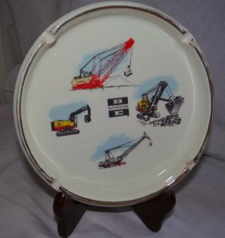 Vintage Bucyrus - Erie Heavy Equipment Be Advertising Ashtray By Streff