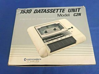 Datassette Drive Unit C2n 1530 Commodore 64 Computer W/ Box And Cassettes