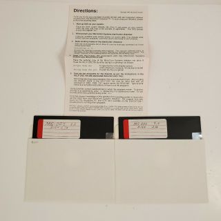 Vtg Ms - Dos 3.  2 Computer Pc Software 5.  25 " Floppy Disks Commodore 64 128