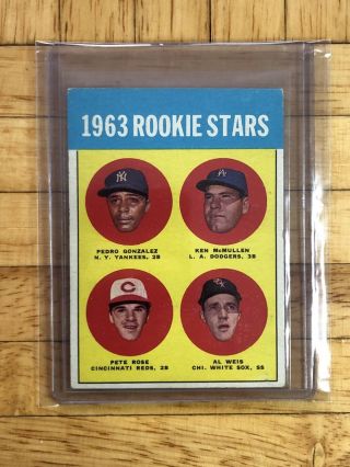 1963 Topps Pete Rose 537 Rookie Stars - Nicely Centered