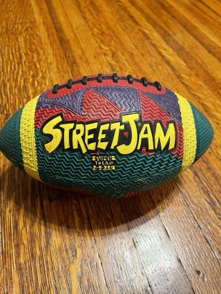 Vintage Street Jam Football Outdoor Tread Rubber Grip Rare 90 