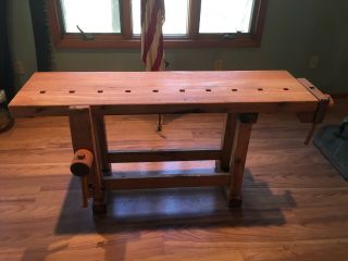 Vintage Smaller Carpenter Workbench / Musical Instrument Workbench