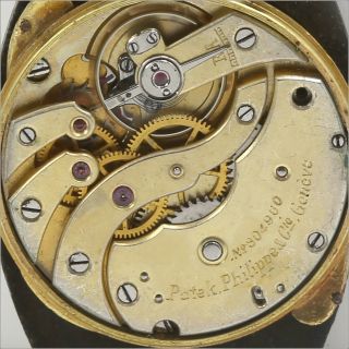 Antique 1920 ' s 18k Gold PATEK PHILIPPE Tonneau Shape Watch - Watchmakers Estate 5
