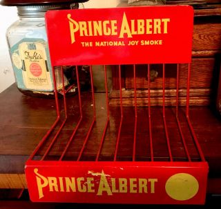Vintage1950s Prince Albert Advertising Store Display - Tobacco - Antique - Sign Rack