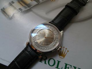 Antique Rolex Movement 1601 Set In 1879 Silver Morgan Dollar 19j 44mm Swiss Case