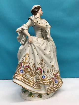Antique Hand Painted Dresden Porcelain Figure Of Woman,  S.  & G.  GUMP CO.  Germany 2