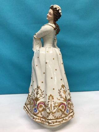 Antique Hand Painted Dresden Porcelain Figure Of Woman,  S.  & G.  GUMP CO.  Germany 5