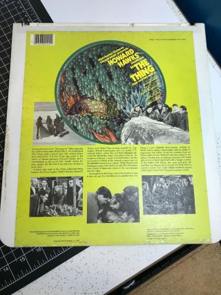 Vintage 1981 RCA SelectaVision VideoDiscs 1951 THE THING From Another World 2
