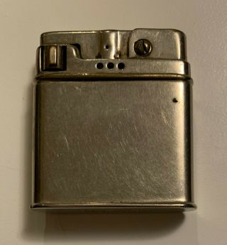 VINTAGE SILVER ROWENTA CIGARETTE LIGHTER ETCHED WITH US ZONE GERMANY MAP 1940 ' S 2