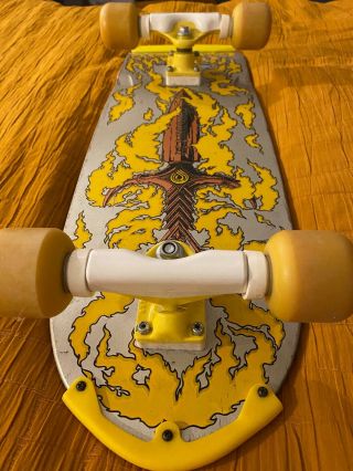 1980 Powell Peralta Tommy Guerrero Pig Snub Nose Skateboard Deck Complete 3